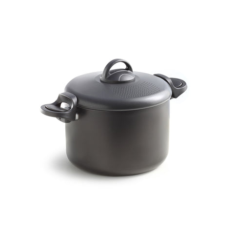 Antihaft-Topf aus Aluminium mit Siebeinsatz, 22 cm, 5 l
