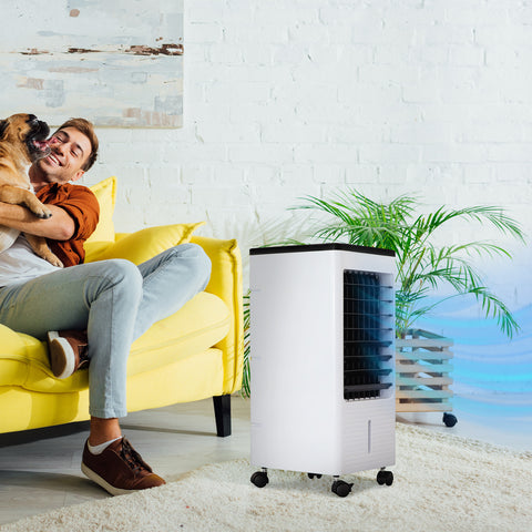 Wintem tragbarer Luftkühler Brina 80 W, 3-in-1 mit Befeuchtung, Filterung, 7-Stunden-Timer, Fernbedienung und 4-Liter-Tank EAN-8052286430998