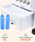 Luftkühler 80 W Confflusso, 300 m³/h Luftstrom, 3 Geschwindigkeitsstufen und 4-l-Wasser- und Eistank