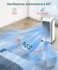 Luftkühler 80 W Confflusso, 300 m³/h Luftstrom, 3 Geschwindigkeitsstufen und 4-l-Wasser- und Eistank