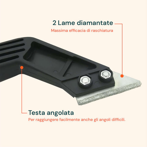 Fugenkratzer mit abgewinkeltem Kopf und ergonomischem Griff