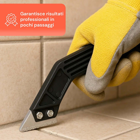 Fugenkratzer mit abgewinkeltem Kopf und ergonomischem Griff