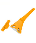 Glasschaber aus ABS mit SK5-Klinge 61x19 mm und orangefarbener Schutzabdeckung, kompakt und robust