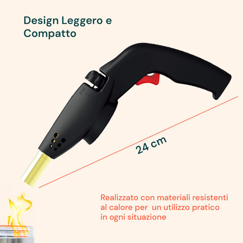Professioneller Gaslötkolben 1,1 kW mit Gaskartusche mit 7/16-Zoll-Gewinde