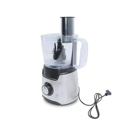 Multifunktionale Küchenmaschine Food Processor 600 W, Behälter 1,25 l, mit Klingen und Scheiben aus Stahl, EAN-7426896418652