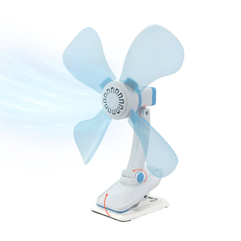 Leiser, verstellbarer 9-W-Clip-Ventilator für Schreibtisch, Zuhause und Bett