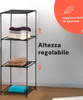 Avilia-Modulare Regale mit 3 Stoffablagen - 2er-Set, höhenverstellbar, 98x34x34cm, EAN 8056819050196