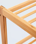 Avilia Schuhregal mit 2 geraden Ablagen aus umweltfreundlichem, platzsparendem Bambus, EAN 8056819052589