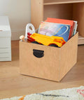 Organizer-Boxen in Beige mit Jute-Optik und Griffen, 4-teiliges Set in 4 Größen EAN-3560231537739