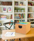 Organizer-Boxen in Beige mit Jute-Optik und Griffen, 4-teiliges Set in 4 Größen EAN-3560231537739