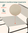 Cannes-Lounge-Set mit Glastisch und 2 Sesseln