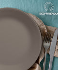 Avilia 18-teiliges Tafelservice aus robustem Porzellan mit modernem, elegantem und raffiniertem Design in Taubenfarbe EAN-8056897152942
