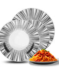 Avilia-Set mit 18 modernen Esstellern aus weißem Porzellan im Union-Stil, EAN-8056897153024