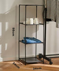 Avilia-Modulare Regale mit 3 Stoffablagen - 2er-Set, höhenverstellbar, 98x34x34cm, EAN 8056819050196