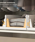 Avilia Set mit 3 stapelbaren und zusammenklappbaren Mehrzweck-Aufbewahrungsboxen mit Schubladen EAN 8056819050172