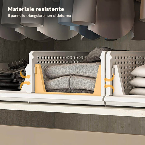 Avilia Set mit 3 stapelbaren und zusammenklappbaren Mehrzweck-Aufbewahrungsboxen mit Schubladen EAN 8056819050172