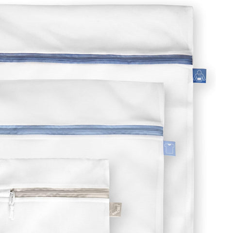 Set Wäschesäcke 3 Größen S, M, L aus Nylon für Waschmaschine und Trockner, wiederverwendbar Ean-8412955300135