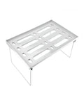 Avilia Set mit 3 zusammenklappbaren Regalen, platzsparend, vielseitig einsetzbar, kompaktes und faltbares Design, Weiß, EAN 8056819050189