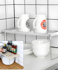 Avilia Set mit 3 zusammenklappbaren Regalen, platzsparend, vielseitig einsetzbar, kompaktes und faltbares Design, Weiß, EAN 8056819050189