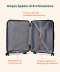 3-teiliges ABS-Kofferset – Trolleys 55/66/76 cm und Beauty Case