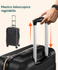 3-teiliges ABS-Kofferset – Trolleys 55/66/76 cm und Beauty Case