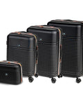 3-teiliges ABS-Kofferset – Trolleys 55/66/76 cm und Beauty Case