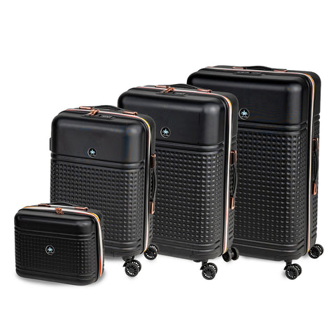 3-teiliges ABS-Kofferset – Trolleys 55/66/76 cm und Beauty Case
