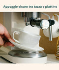 Avilia Set 6 Kaffeetassen aus Porzellan 80 ml mit Untertassen und erhabenem Blumendekor EAN 8056897157367