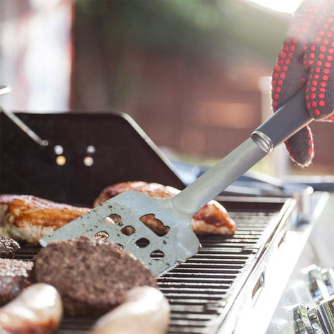 Vielseitiges Grillbesteck-Set für Fleisch, Fisch und Gemüse, ideal für ein vollständiges Grillerlebnis und Outdoor-Küche