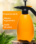 Drucksprühgerät mit Handpumpe, 2 l, Messingdüse, für Garten, Dünger und Vernebelung Ean-6933528757238