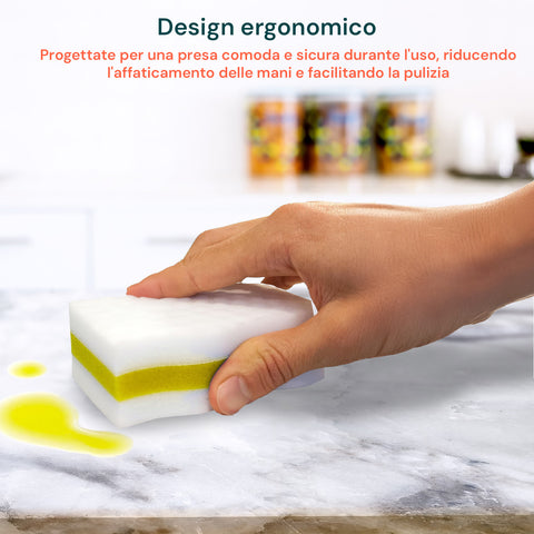 3er-Set Magic Eraser Mehrzweckschwämme für die Tiefenreinigung von Küche, Backöfen, Bad, Herdplatten sowie harten oder empfindlichen Oberflächen EAN- 5053249244068