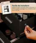 Schreibtisch mit Spiegel und LED-Leuchten in 3 Lichtfarben - natürlich, warm, kalt - für Make-up und Organisation
