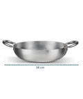 Hoher, ausgestellter Topf aus satiniertem Recycling-Aluminium – Ø 24/28/32 cm