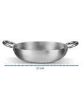 Hoher, ausgestellter Topf aus satiniertem Recycling-Aluminium – Ø 24/28/32 cm