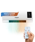 Wintem Elektrischer Wand-Heizlüfter 2000 W mit warmer/kalter Belüftung, Fernbedienung und 6-Stunden-Timer Ean-8052286431186