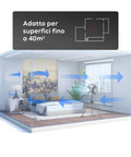 Wintem Ventilator 50 W Cold Mama, 3 Geschwindigkeitsstufen, mit 40-cm-Flügeln, klappbarem Stativ in Holzoptik und höhenverstellbarem Metallgestell, EAN-8052286431773