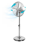 Wintem Standventilator LUXVENT, leise, 50 W, mit 3 Geschwindigkeitsstufen und einstellbarer Oszillation