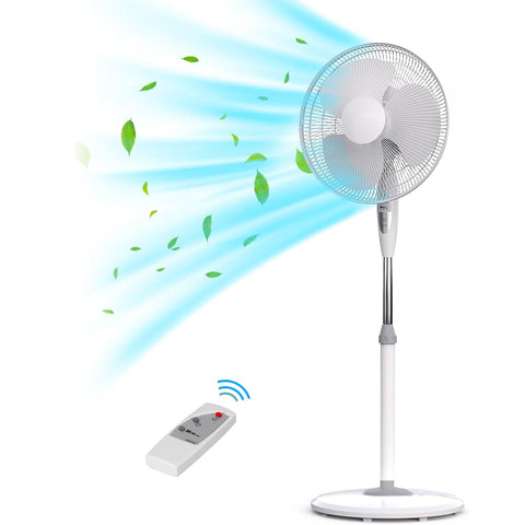 Säulenventilator mit Fernbedienung, 3 Geschwindigkeitsstufen, leise und elegantes Design