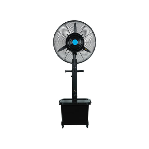 Vernebelungsventilator mit 3 Geschwindigkeitsstufen, 41-L-Tank und integrierten Rollen, Schwarz-DCG-ean-8052780963244
