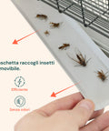 Effiziente, geruchsfreie und herausnehmbare Insektenauffangschale, leicht zu reinigen für eine hygienische Entsorgung der beseitigten Insekten