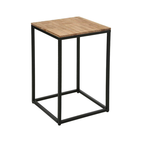 Beistelltisch oder Sofaecke aus Holz und Metall