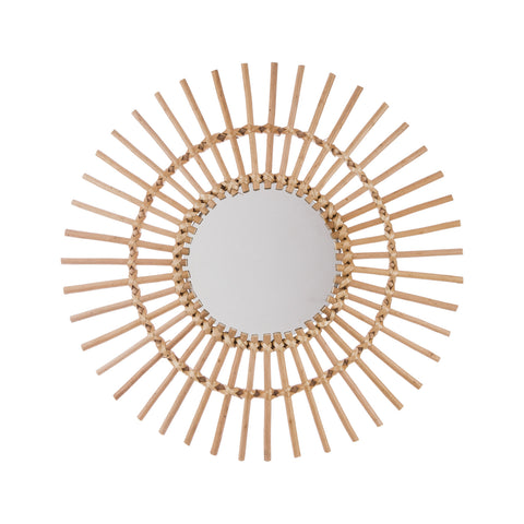 Sonnenspiegel aus Rattan 58x58cm