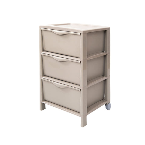 Kommode Spring mit 3 Schubladen, Greige