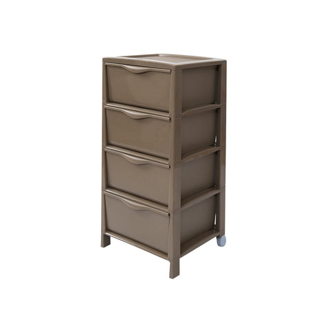 Kommode Spring mit 4 Schubladen, Moka