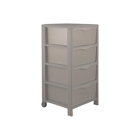 Schubladenkommode Spring mit 4 Schubladen, Taupe