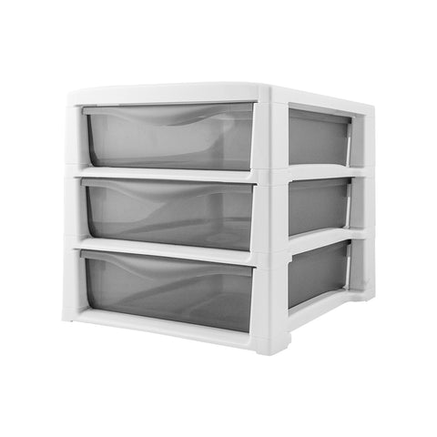 Schubladenschrank Spring Office mit 3 Schubladen Rauchweiß