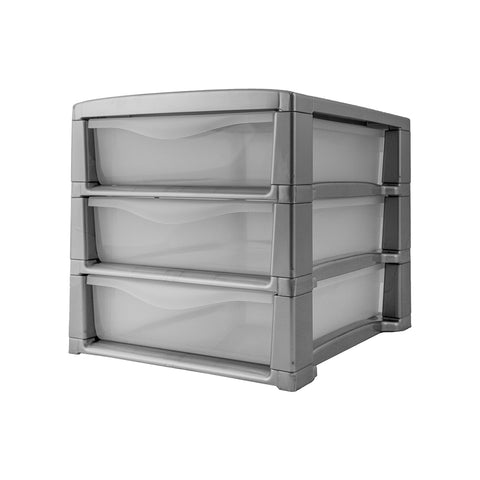 Schubladenschrank Spring Office mit 3 Schubladen Grau
