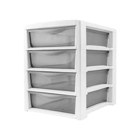 Schubladenschrank Spring Office mit 4 Schubladen Rauchweiß