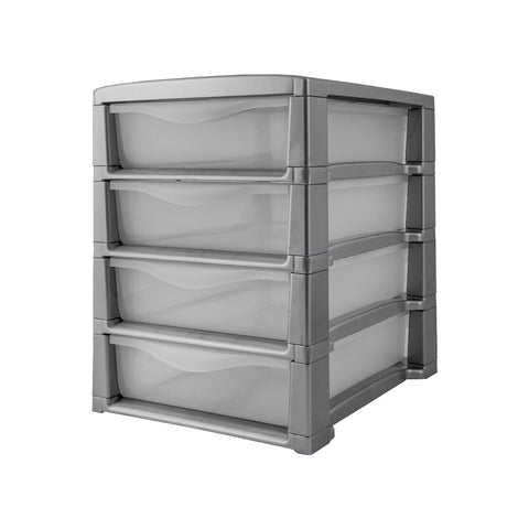 Schubladenschrank Spring Office mit 4 Schubladen Grau