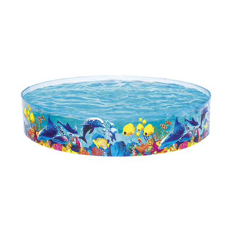 Hartschalenpool mit Meeresmotiv 152x25cm